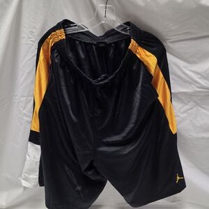 Jordan Black and Yellow Athletic Shorts